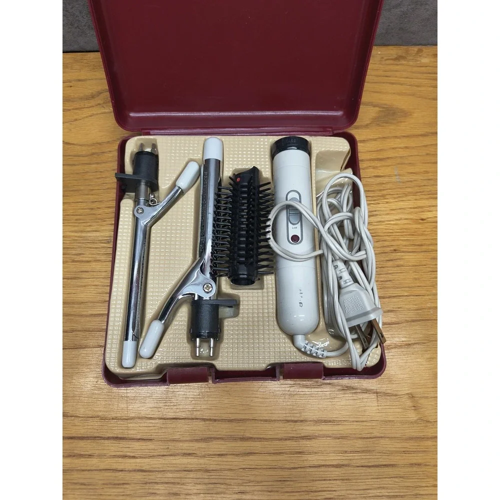 CONAIR Twist'n Curl Trio Curling Iron, 3 Types TravelCase Hair Styling D0705309